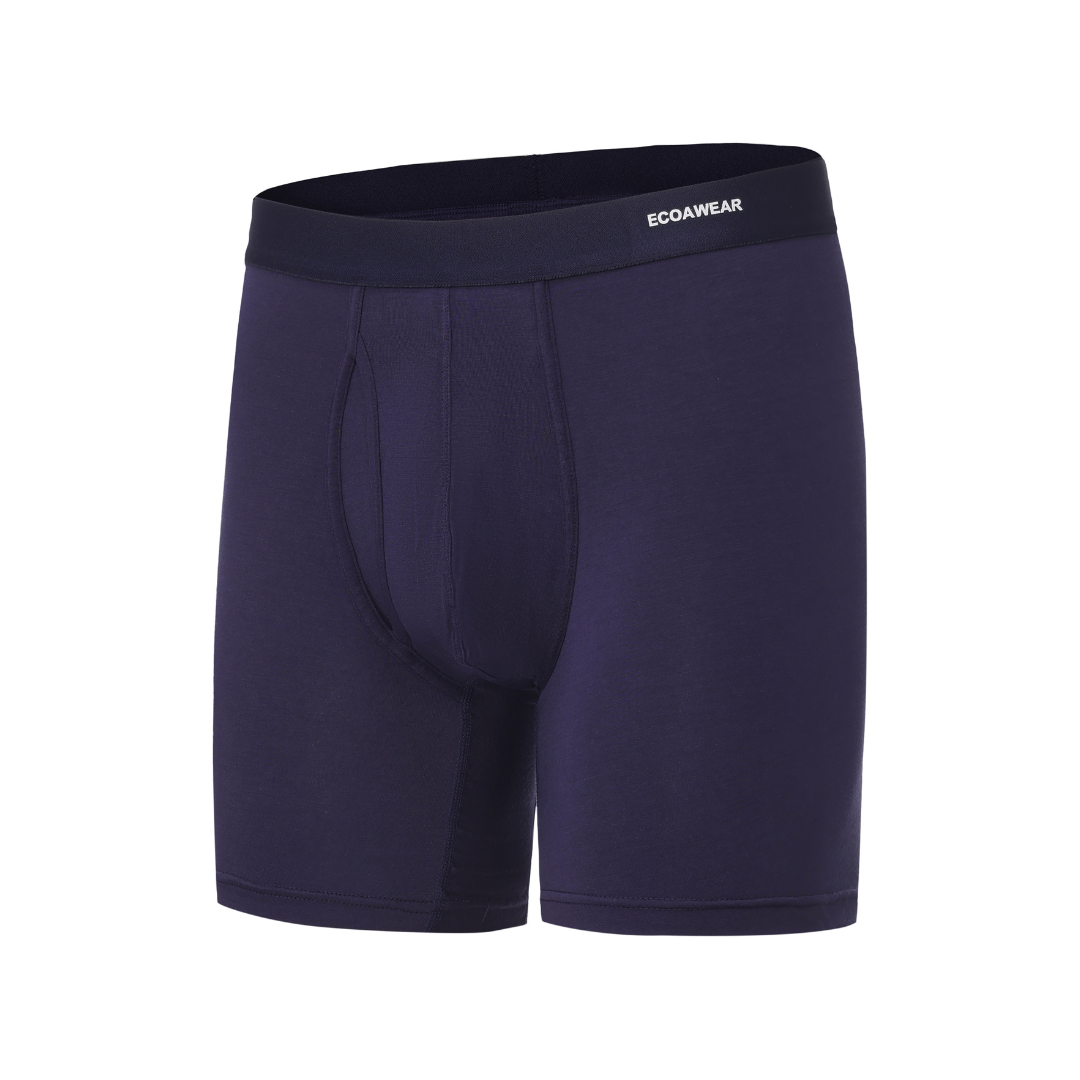 EcoaWear® Klassiska bambu kalsonger med längre ben och ficka
