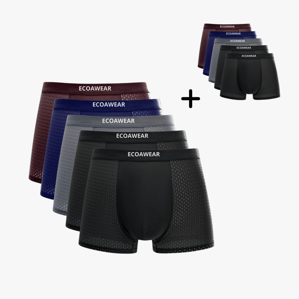 EcoaWear® Bambu Boxers 5-pack | Få 5 Extra GRATIS (Blandade färger)