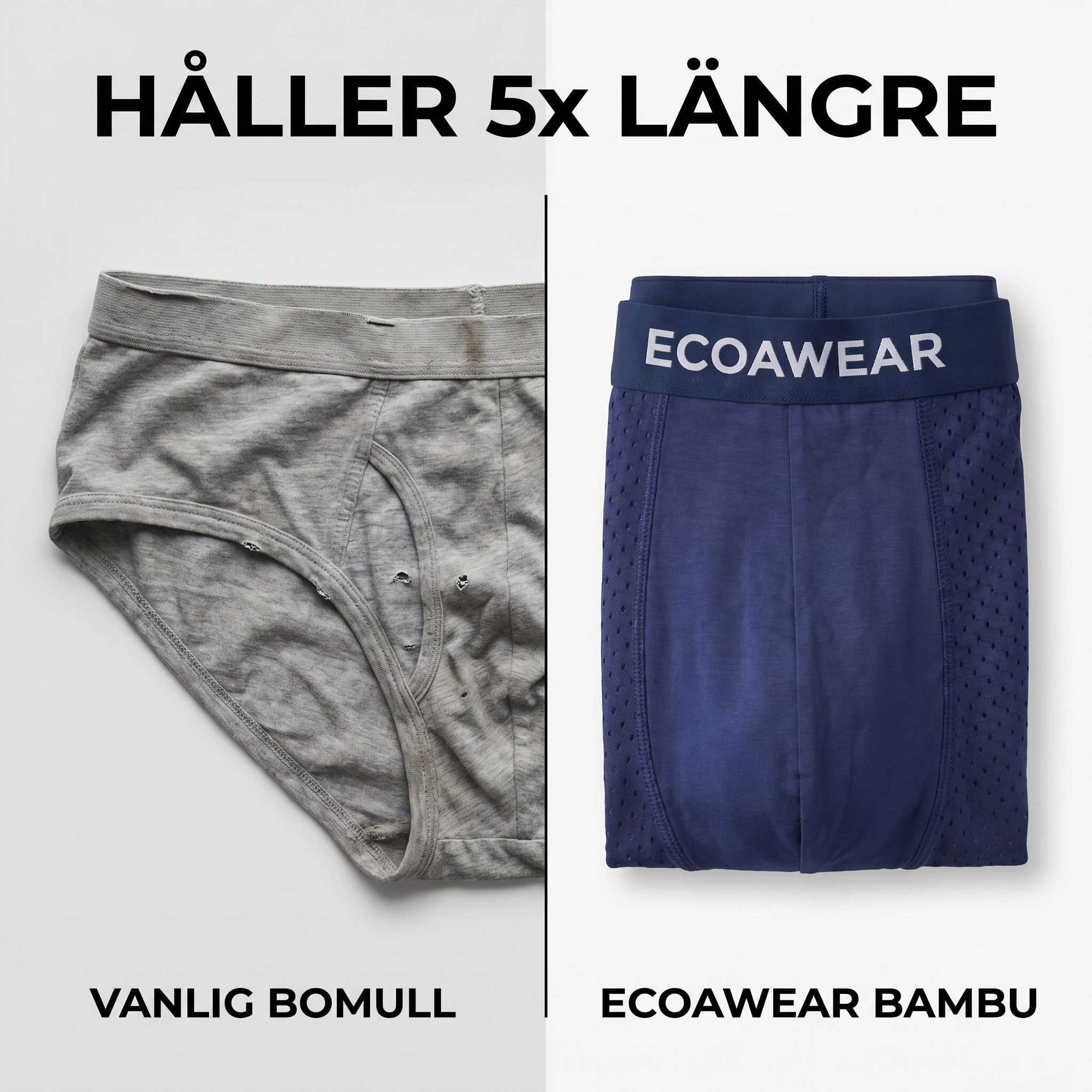 Skapade För Svenska Män 55+: Bambuboxers 2-Pack | Få 3 Extra GRATIS