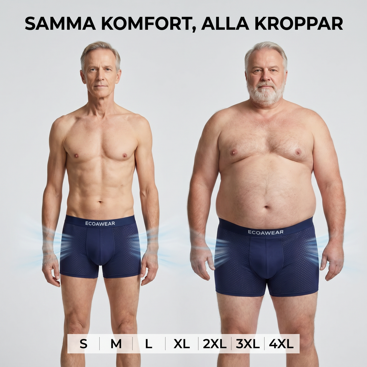 Skapade För Svenska Män 55+: Bambuboxers 2-Pack | Få 3 Extra GRATIS