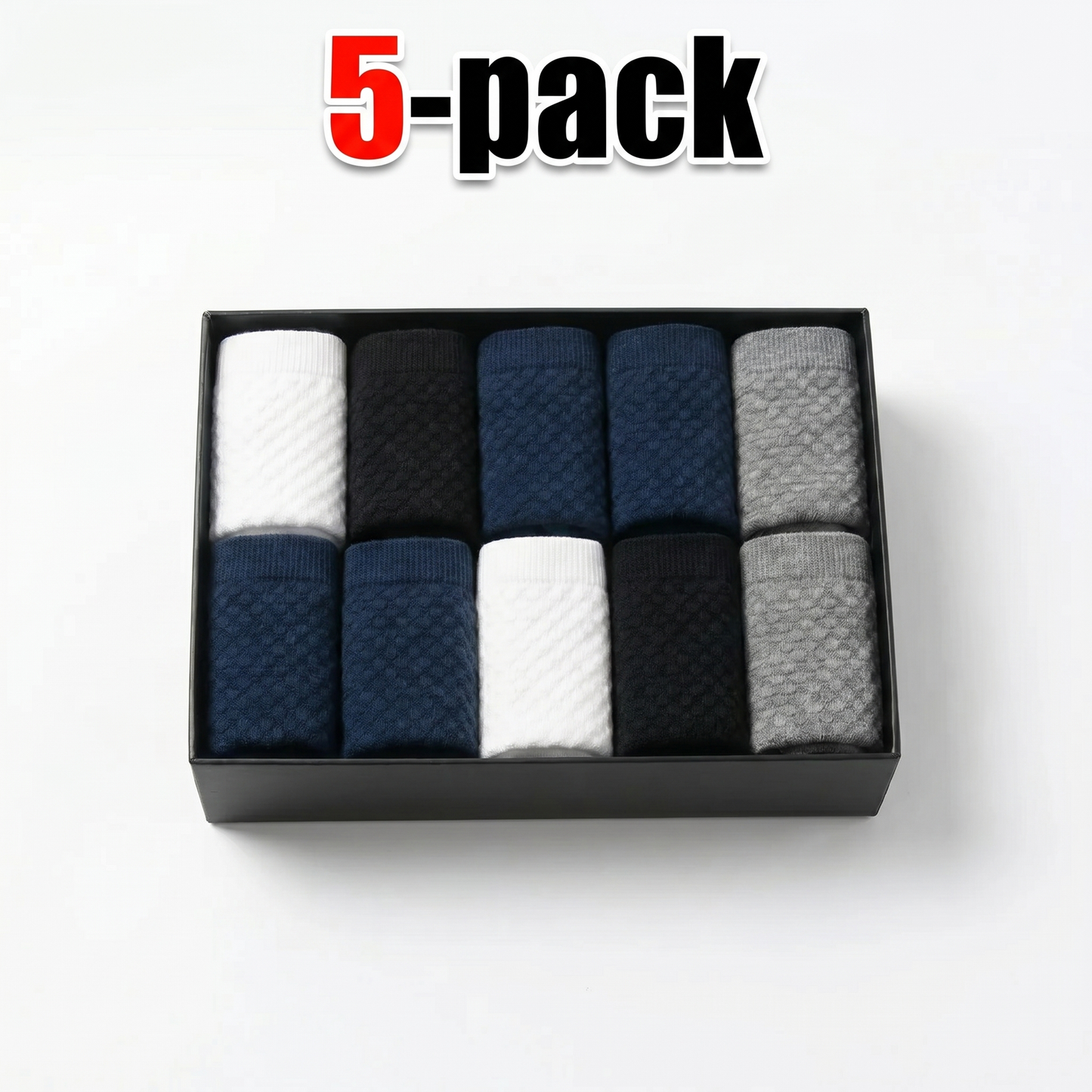 Premium bambustrumpor (5-pack)